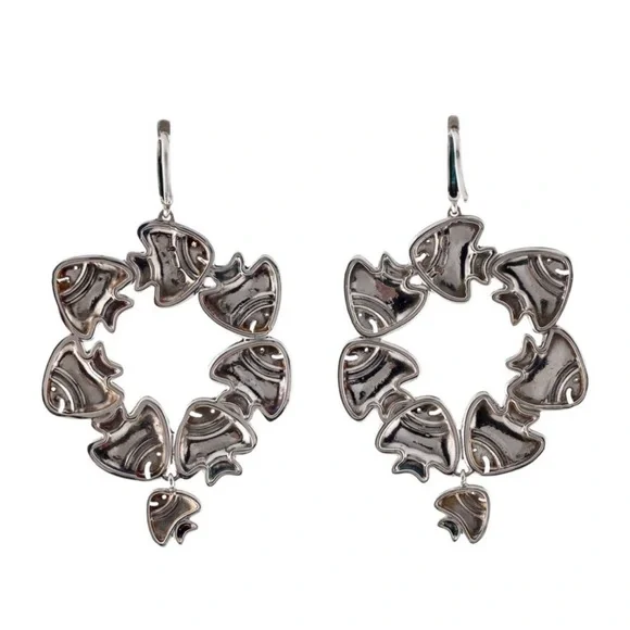 Chantecler Fish Hoop Earrings - Picture 3 of 3